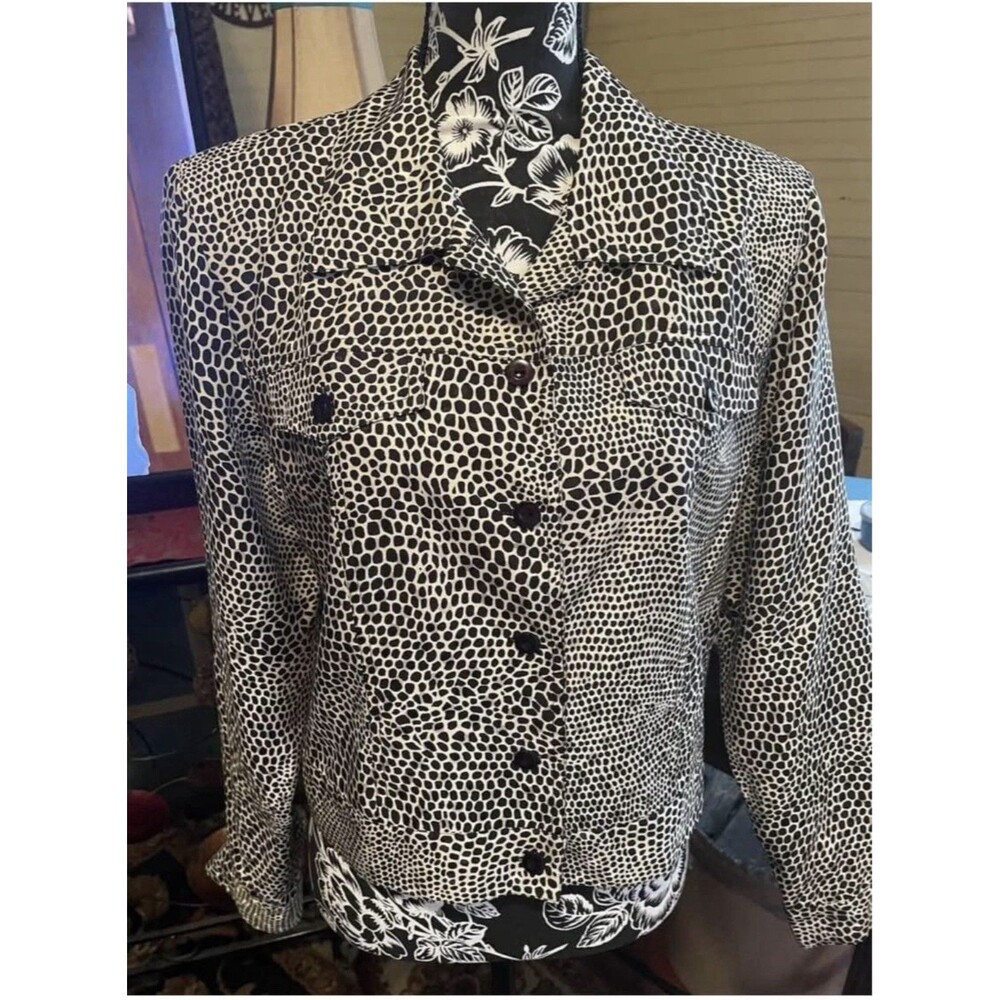 Maggy L Size 14 Women’s SILK Lined Blouse GORGEOUS 43” Bust 20 Length